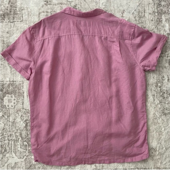 Chubbies Magnolia Linen Cotton Sunday Shirt Button Front Short Sleeve XL New - Picture 4 of 5